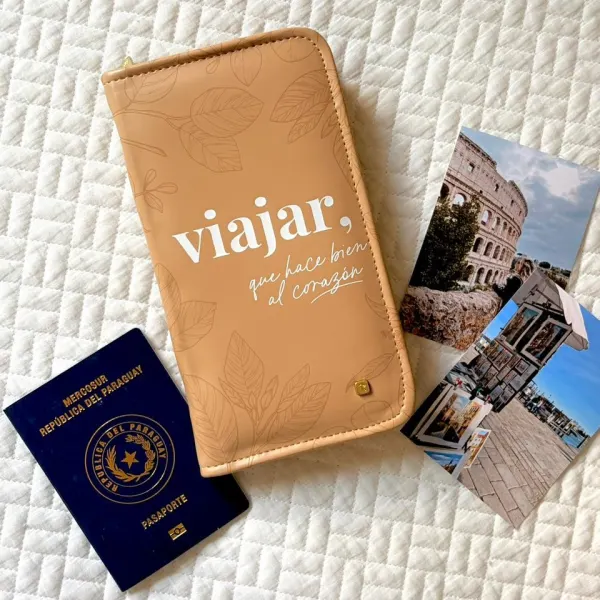Porta Documento Viajar al Corazón 