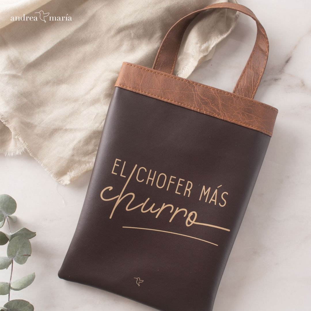 Basurero El Chofer Marrón