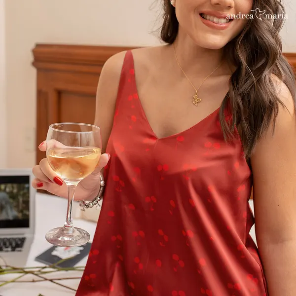 Pijama Vestido Cereza