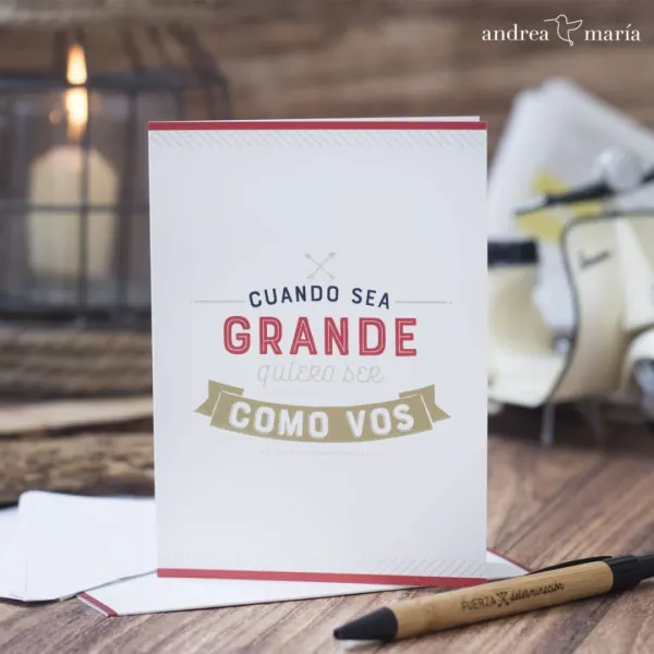 Tarjeta Cuando Sea Grande