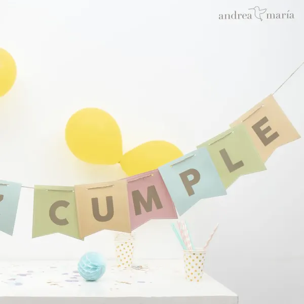Banderín Feliz Cumple 3