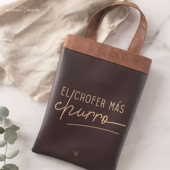Basurero El Chofer Marrón