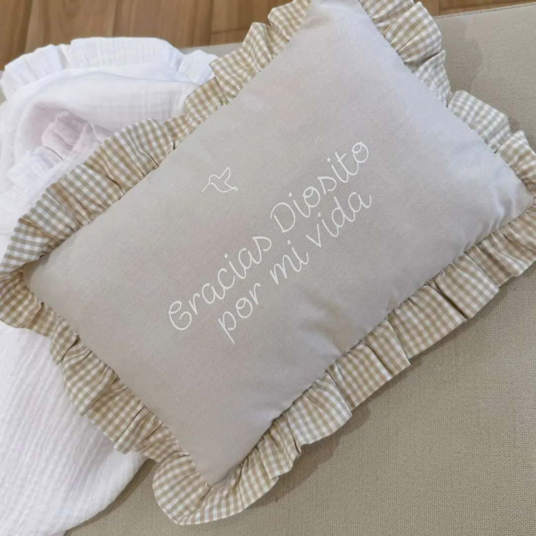 Almohada Bebe Gracias Beige 